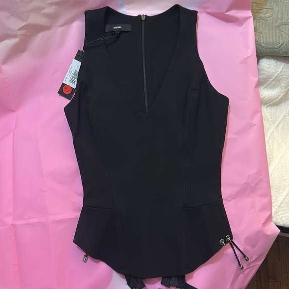 Diesel Black Fitted Top - Picture 9 of 9